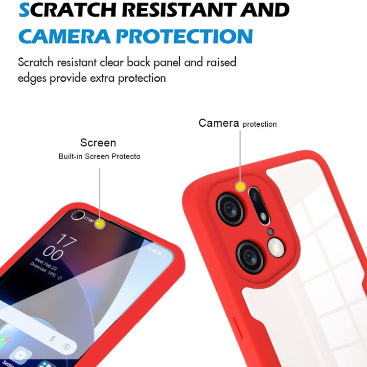 For OPPO Find X5 Pro 360 Degrees Full Coverage Phone Case(Black) - OPPO Cases by PMC TechLife | Online Shopping South Africa | PMC TechLife