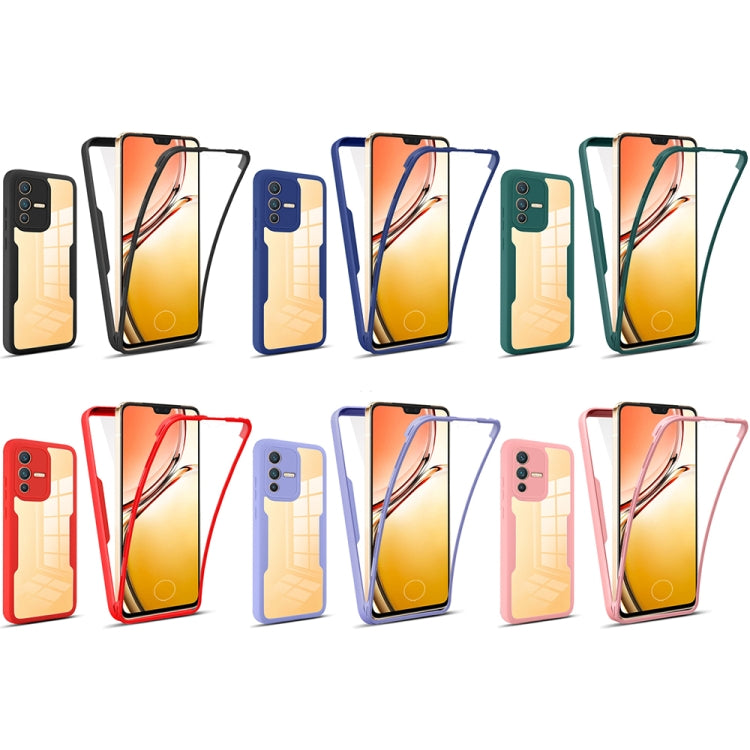 For vivo V23 5G 360 Degrees Full Coverage Phone Case(Blue) - vivo Cases by PMC TechLife | Online Shopping South Africa | PMC TechLife