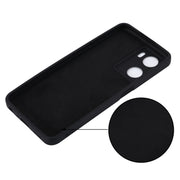 Pure Color Liquid Silicone Shockproof Phone Case for OPPO A57 4G/A77 4G/A77S 4G/A57S/A57E 4G/ OnePlus Nord N20 SE 4G(Black)
