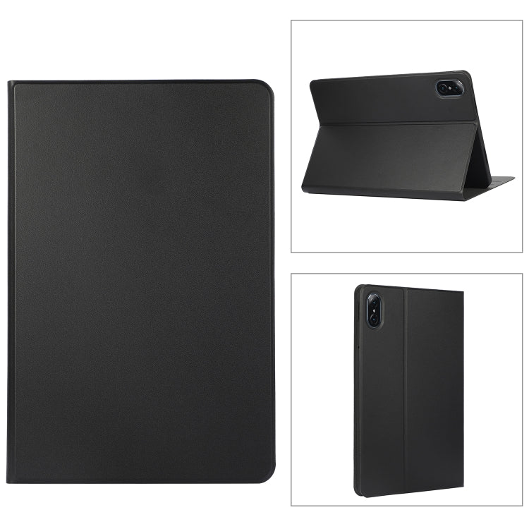 For Honor Pad 8 Voltage Elastic Texture Horizontal Flip Leather Case with Holder(Black) - Honor by PMC TechLife | Online Shopping South Africa | PMC TechLife | Buy Now Pay Later Mobicred