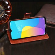For Doogee X90 idewei Crazy Horse Texture Horizontal Flip Leather Case with Holder & Card Slots & Wallet(Brown)