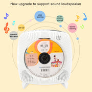 Kecag KC-609 Wall Mounted Home DVD Player Bluetooth CD Player, Specification:CD Version +Not Connected to TV + Charging Version(White)