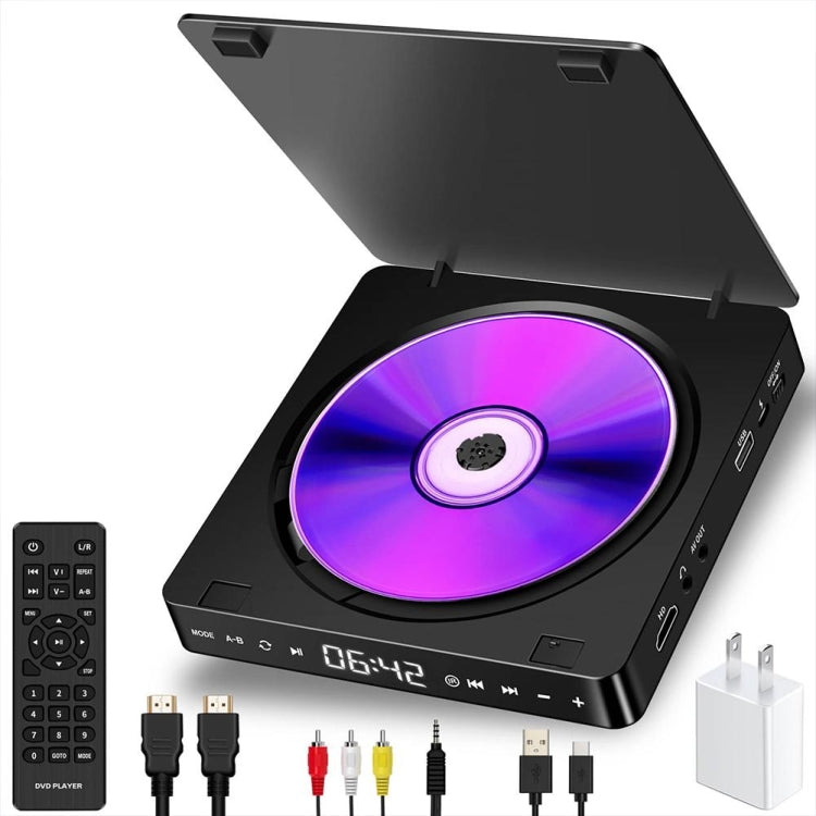 Kecag KC-708 2A Home Plug-in Mini HD DVD Player(Black) - free shipping - PMC Jewellery - Order now!
