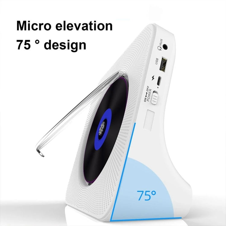 Kecag KC-806 2A Retro Bluetooth Music Disc Album CD Player, Specification:Plug-in Version(White) - free shipping - PMC Jewellery - Order now!