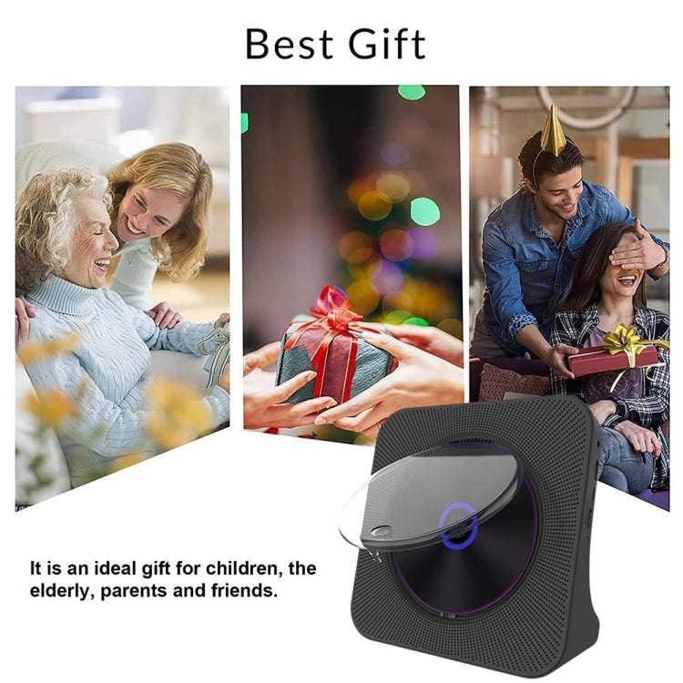 Kecag KC-806 2A Retro Bluetooth Music Disc Album CD Player, Specification:Rechargeable Version(Black) - free shipping - PMC Jewellery - Order now!