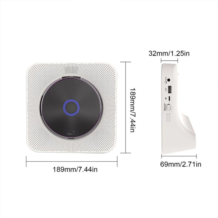 Kecag KC-806 2A Retro Bluetooth Music Disc Album CD Player, Specification:Rechargeable Version(Blue) - free shipping - PMC Jewellery - Order now!