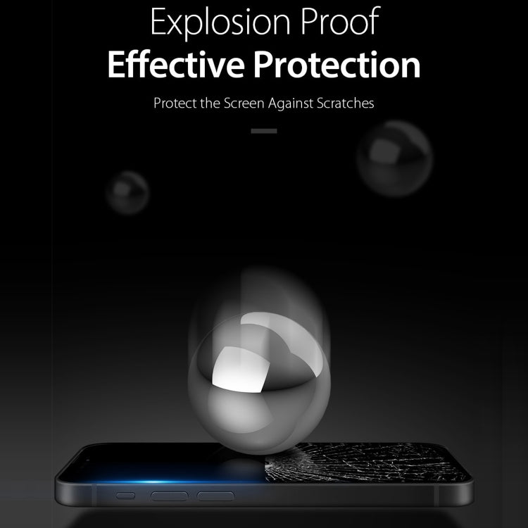 For iPhone 14 Plus / 13 Pro Max 10pcs DUX DUCIS 0.33mm 9H Medium Alumina Tempered Glass Film(Black)