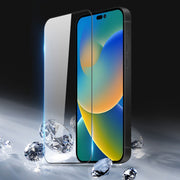 For iPhone 14 Pro Max 10pcs DUX DUCIS 0.33mm 9H Medium Alumina Tempered Glass Film(Black)