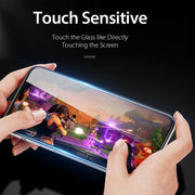 For iPhone 14 Pro Max 10pcs DUX DUCIS 0.33mm 9H Medium Alumina Tempered Glass Film(Black)