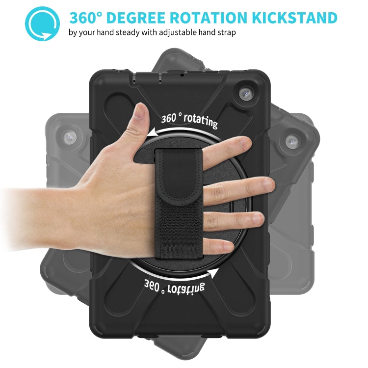 For Amazon Kindle Fire 7 2022 Hard PC Soft Silicone Full Body Tablet Case(Black) - free shipping - PMC TechLife - Order now!