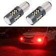 1 Pair 1157 12V 7W Continuous Car LED Fog Light(Red Light) - Fog / Driving Lights by PMC TechLife | Online Shopping South Africa | PMC TechLife | Buy Now Pay Later Mobicred