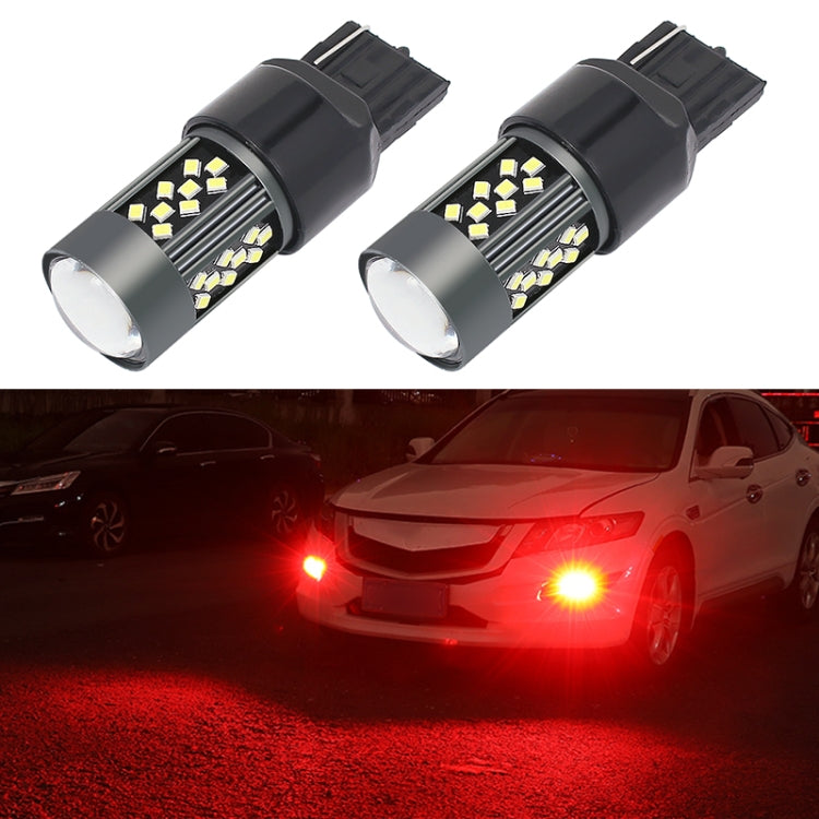1 Pair 7440 12V 7W Continuous Car LED Fog Light(Red Light) - Fog / Driving Lights by PMC TechLife | Online Shopping South Africa | PMC TechLife | Buy Now Pay Later Mobicred