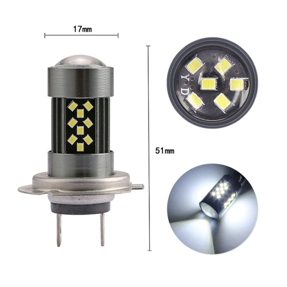 1 Pair H7 12V 7W Continuous Car LED Fog Light(Orange Light)