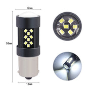 1 Pair 1156 12V 7W Strobe Car LED Fog Light(Orange Light)
