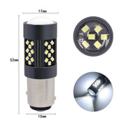 1 Pair 1157 12V 7W Strobe Car LED Fog Light(Blue Light)