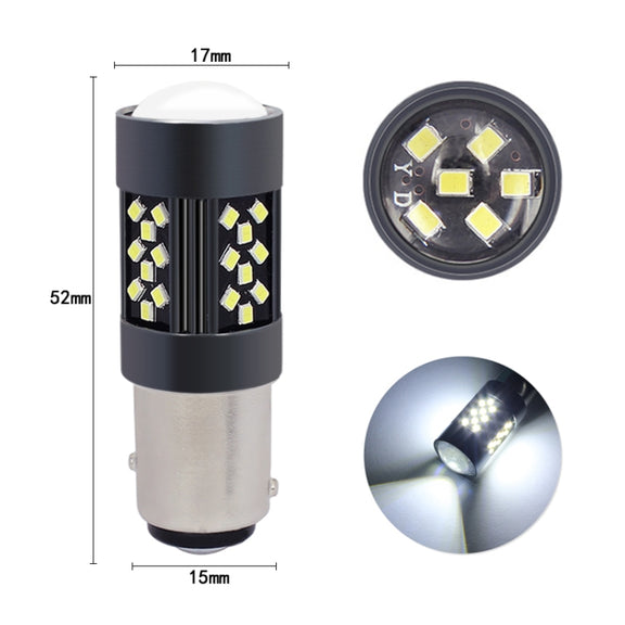 1 Pair 1157 12V 7W Strobe Car LED Fog Light(Blue Light)