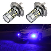 1 Pair H7 12V 7W Strobe Car LED Fog Light(Blue Light)