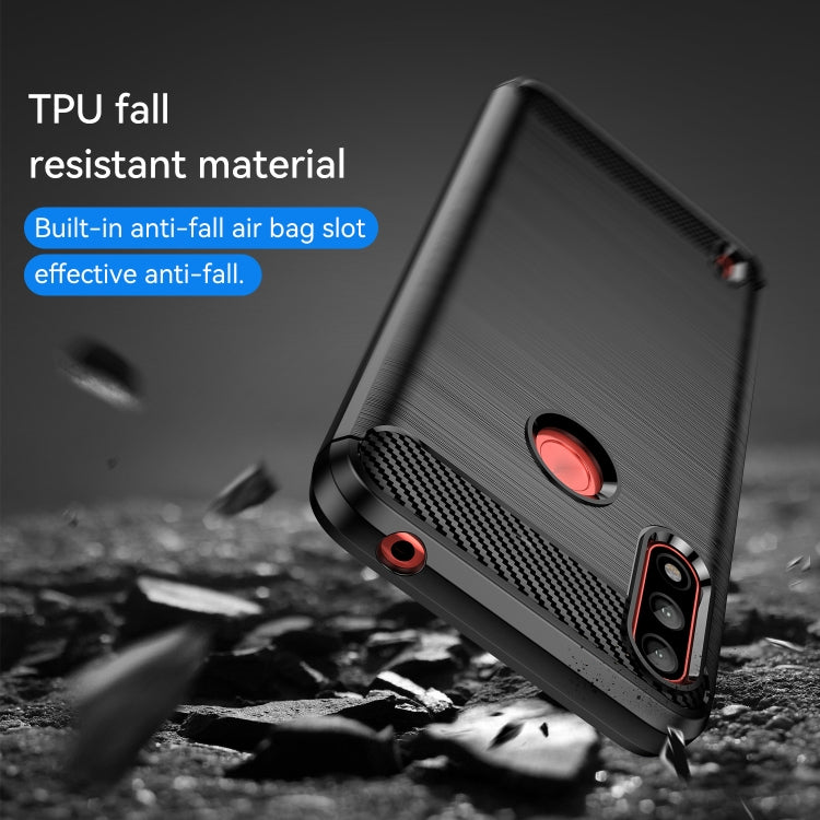 For Lenovo K13 Brushed Texture Carbon Fiber TPU Phone Case(Black) - Lenovo by PMC TechLife | Online Shopping South Africa | PMC TechLife | Buy Now Pay Later Mobicred