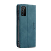 For Huawei P40 CaseMe-013 Multifunctional Horizontal Flip Leather Case with Card Slot & Holder & Wallet(Blue)