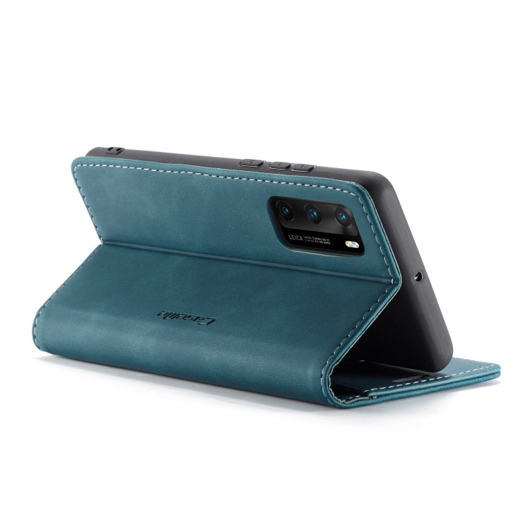 For Huawei P40 CaseMe-013 Multifunctional Horizontal Flip Leather Case with Card Slot & Holder & Wallet(Blue) - Huawei Cases by CaseMe | Online Shopping South Africa | PMC Jewellery | Buy Now Pay Later Mobicred