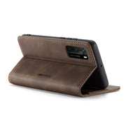For Huawei P40 CaseMe-013 Multifunctional Horizontal Flip Leather Case with Card Slot & Holder & Wallet(Coffee)