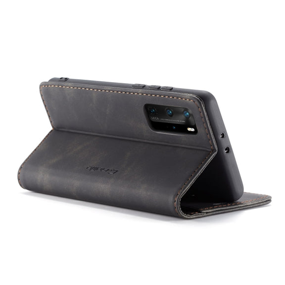 For Huawei P40 Pro CaseMe-013 Multifunctional Horizontal Flip Leather Case with Card Slot & Holder & Wallet(Black)