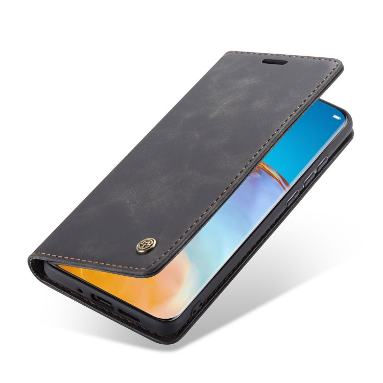For Huawei P40 Pro CaseMe-013 Multifunctional Horizontal Flip Leather Case with Card Slot & Holder & Wallet(Black)