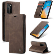 For Huawei P40 Pro CaseMe-013 Multifunctional Horizontal Flip Leather Case with Card Slot & Holder & Wallet(Coffee)