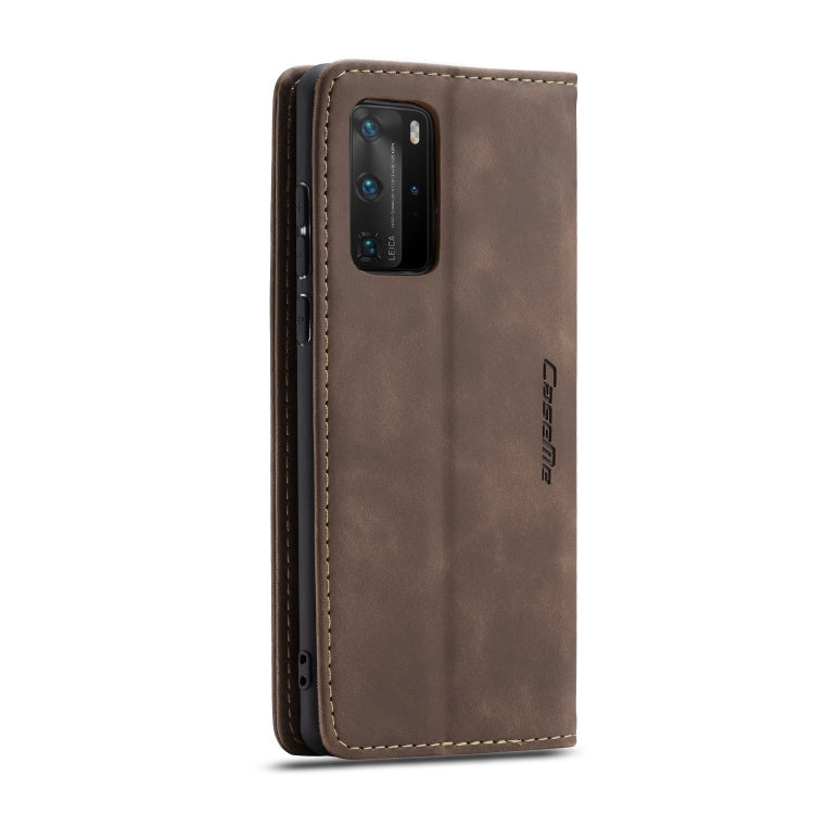 For Huawei P40 Pro CaseMe-013 Multifunctional Horizontal Flip Leather Case with Card Slot & Holder & Wallet(Coffee) - free shipping - PMC Jewellery - Order now!