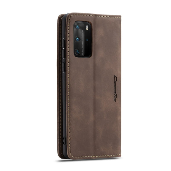 For Huawei P40 Pro CaseMe-013 Multifunctional Horizontal Flip Leather Case with Card Slot & Holder & Wallet(Coffee)