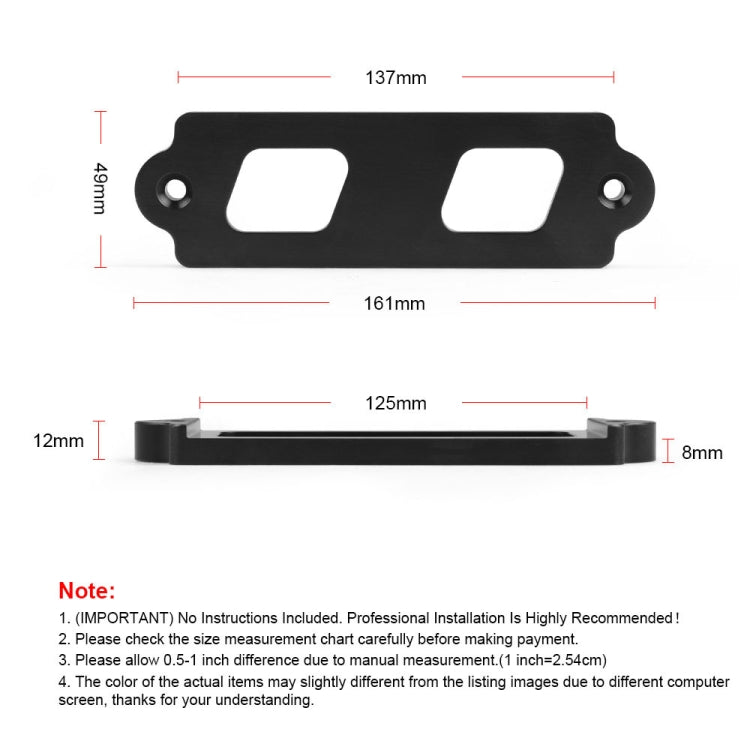 Car Aluminum Alloy Battery Fixing Bracket for Honda Civic 1988-2000(Red) - Engine Fittings by PMC TechLife | Online Shopping South Africa | PMC TechLife | Buy Now Pay Later Mobicred