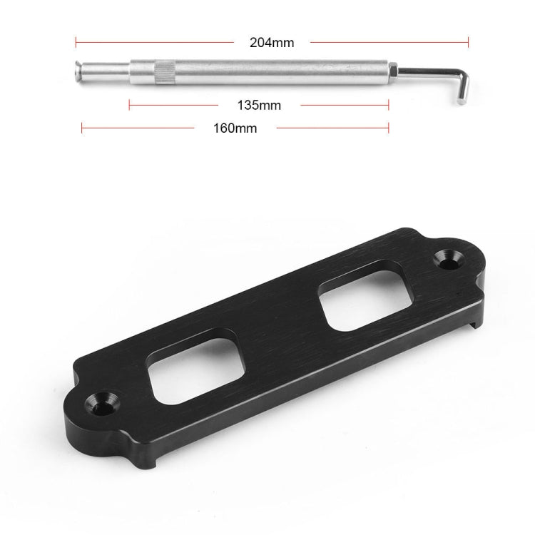 Car Aluminum Alloy Battery Fixing Bracket for Honda Civic 1988-2000(Silver)