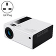 Y6 190ANSI 1024x600P LED Projector Support Screen Mirroring, UK Plug(White) - LED Projector by PMC TechLife | Online Shopping South Africa | PMC TechLife | Buy Now Pay Later Mobicred