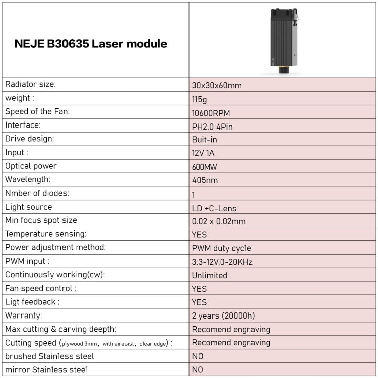 NEJE MASTER 3 Laser Engraver with B30635 Laser Module - free shipping - PMC Jewellery - Order now!