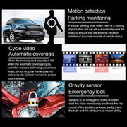 4K Dual Camera HD Night Vision WiFi Car Dash Cam Driving Recorder