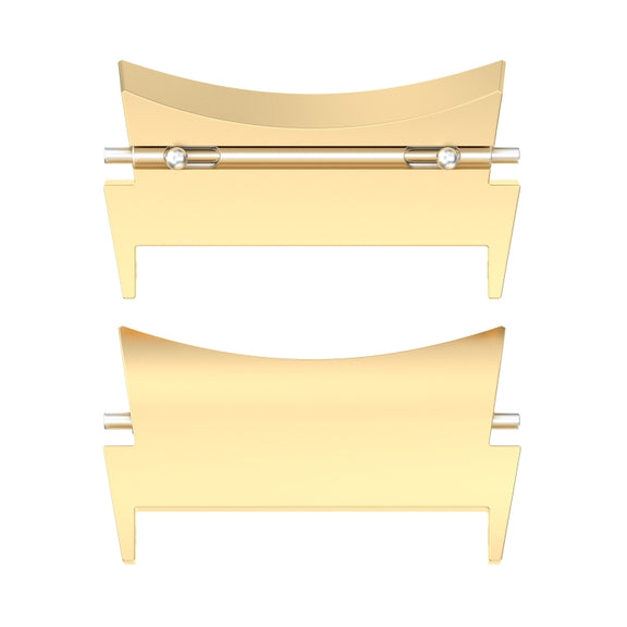 For Samsung Galaxy Watch 5 / Watch 5 Pro / Watch 4 / Watch 4 Classic 1 Pair Universal Metal Watch Band Connectors(Gold)