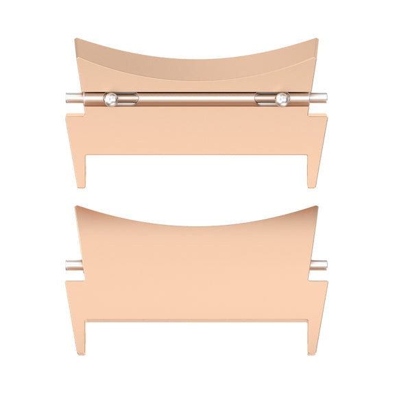 For Samsung Galaxy Watch 5 / Watch 5 Pro / Watch 4 / Watch 4 Classic 1 Pair Universal Metal Watch Band Connectors(Rose Gold)