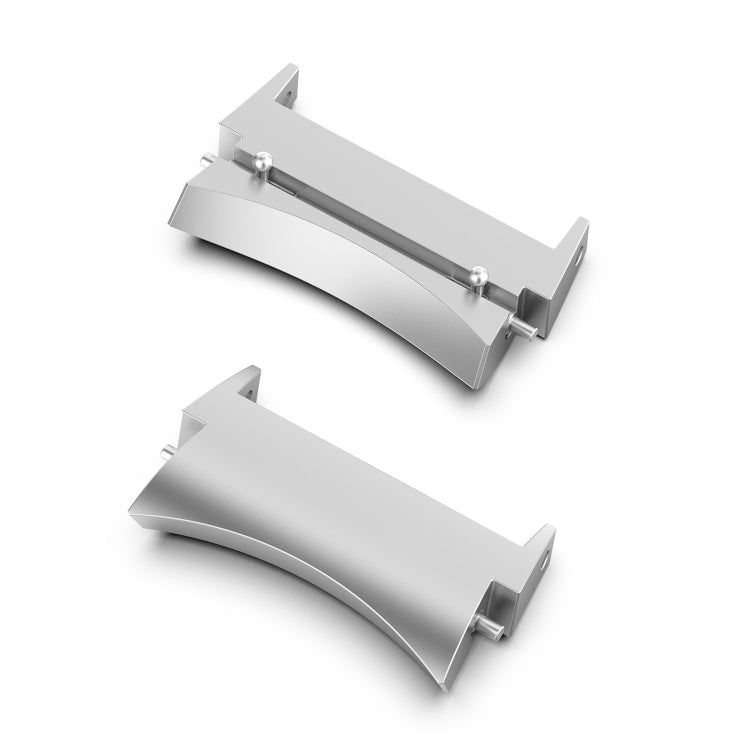 For Samsung Galaxy Watch 5 / Watch 5 Pro / Watch 4 / Watch 4 Classic 1 Pair Universal Metal Watch Band Connectors(Silver) - free shipping - PMc TechLife - Order now!