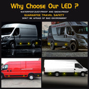 2 PCS 24LED Reflector Brake Light Turn Signal Light(White Shell Red Light)