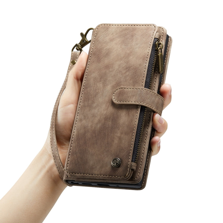 For iPhone 14 CaseMe C30 Multifunctional Phone Leather Case (Brown)