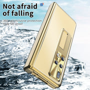 For Huawei Mate X2 Aluminum Alloy Double Hinge Shockproof Phone Protective Case(Gold)