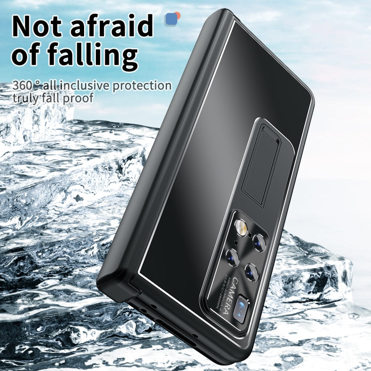 For Huawei Mate X2 Aluminum Alloy Double Hinge Shockproof Phone Protective Case(Black) - Huawei Cases by PMC TechLife | Online Shopping South Africa | PMC TechLife | Buy Now Pay Later Mobicred