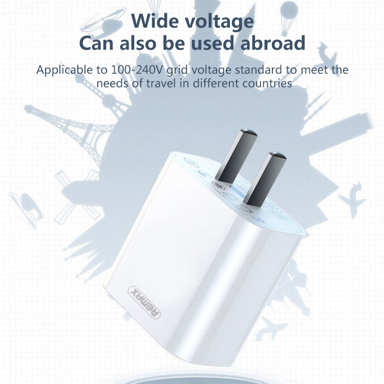 REMAX RP-U35 Jane Series 2.1A Dual USB Port Fast Charger Set, Cable:8 Pin(EU Plug)