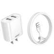 REMAX RP-U35 Jane Series 2.1A Dual USB Port Fast Charger Set, Cable:USB-C/Type-C(CN Plug) - USB Charger by REMAX | Online Shopping South Africa | PMC TechLife | Buy Now Pay Later Mobicred