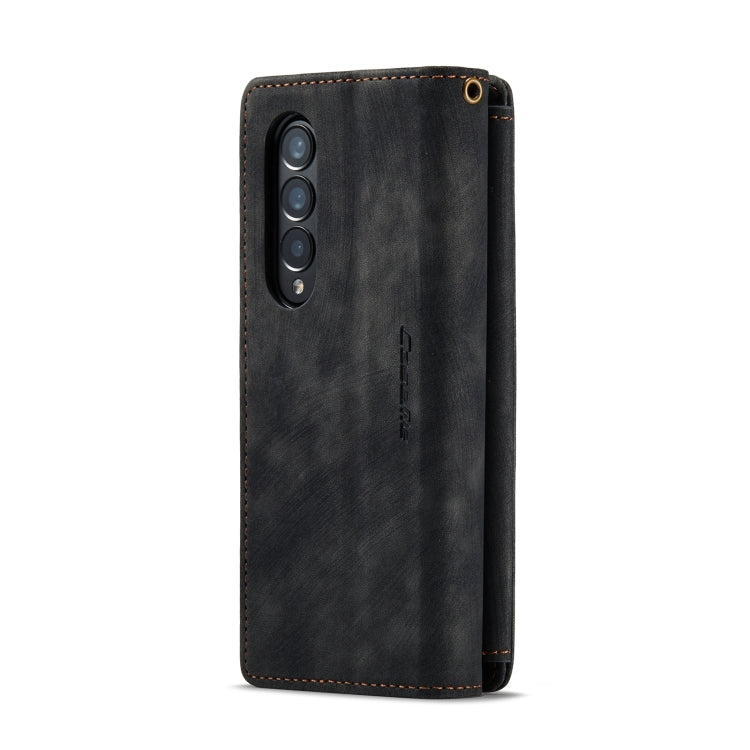 For Samsung Galaxy Z Fold4 5G CaseMe C30 Multifunctional Card Slots Zipper Phone Leather Phone Case(Black) - free shipping - PMC Jewellery - Order now!