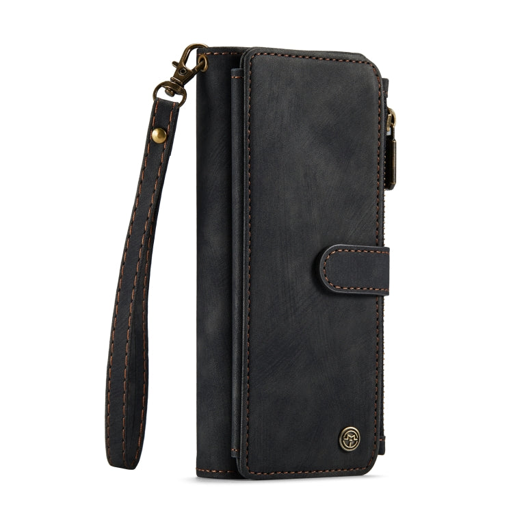 For Samsung Galaxy Z Fold5 CaseMe C30 Multifunctional Card Slots Zipper Phone Leather Phone Case(Black) - free shipping - PMC Jewellery - Order now!