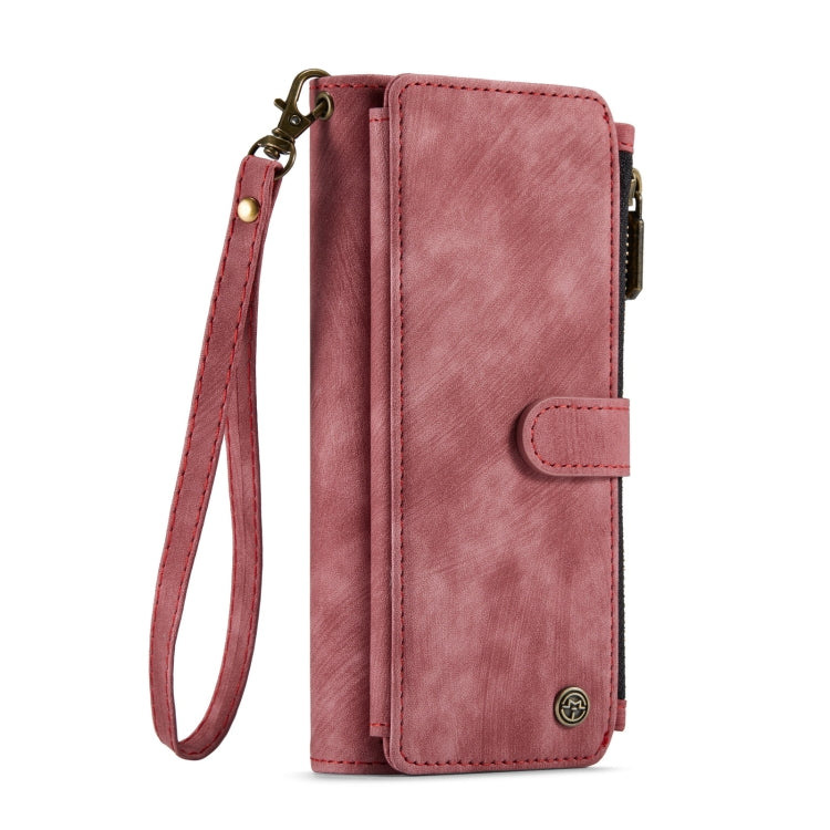 For Samsung Galaxy Z Fold5 CaseMe C30 Multifunctional Card Slots Zipper Phone Leather Phone Case(Red) - Galaxy Z Fold5 Cases by CaseMe | Online Shopping South Africa | PMC Jewellery | Buy Now Pay Later Mobicred