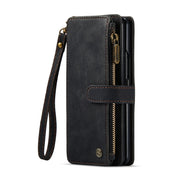 For Samsung Galaxy Z Fold6 5G CaseMe C30 Multifunctional Card Slots Zipper Phone Leather Phone Case(Black)