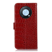 For Huawei Nova Y90/Enjoy 50 Pro Crocodile Top Layer Cowhide Leather Phone Case(Red)