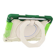 For Lenovo Tab M10 Plus 3rd Gen Armor Contrast Color Silicone + PC Tablet Case(Colorful Green)